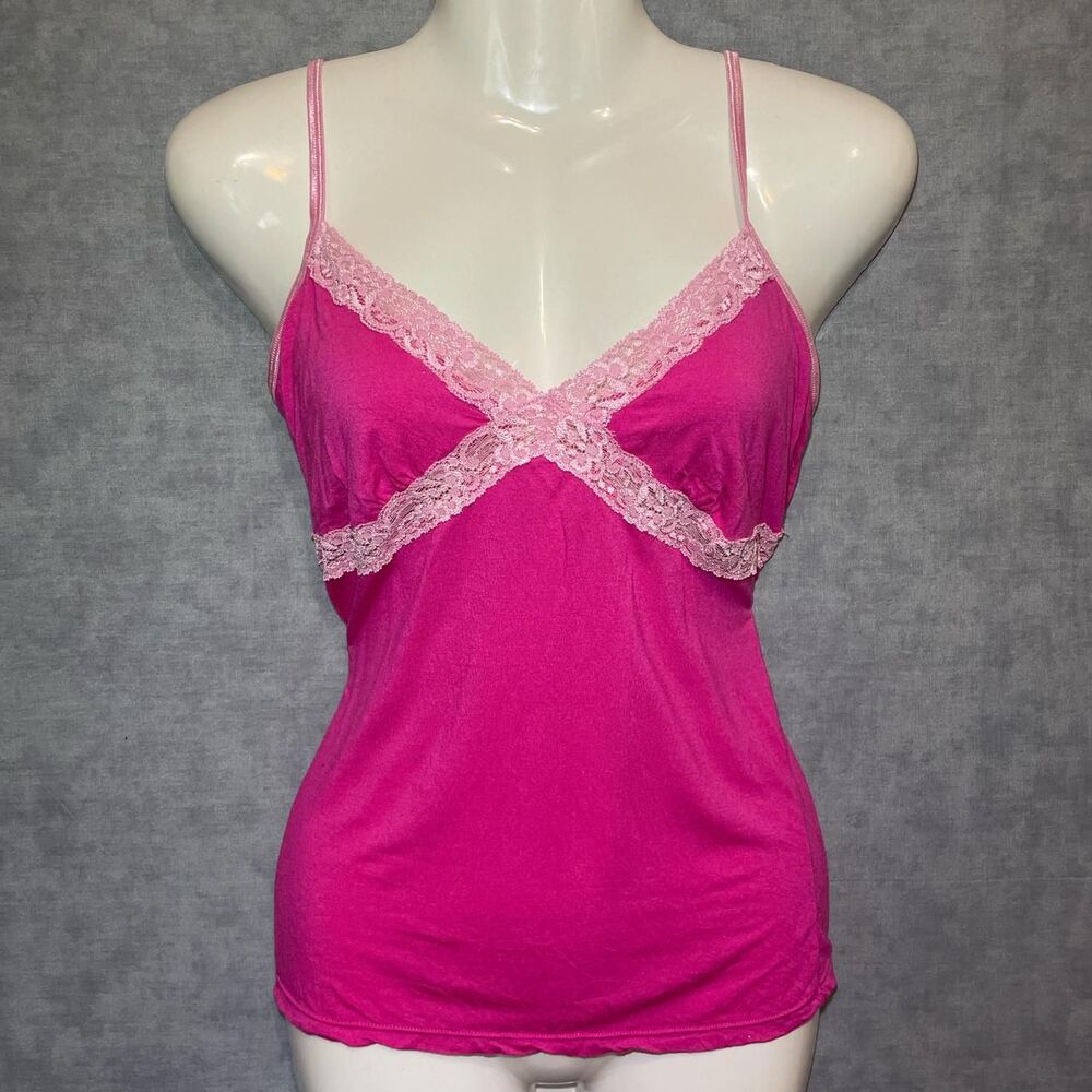 Vintage 2005 Pink Victoria's Secret lace cami top.